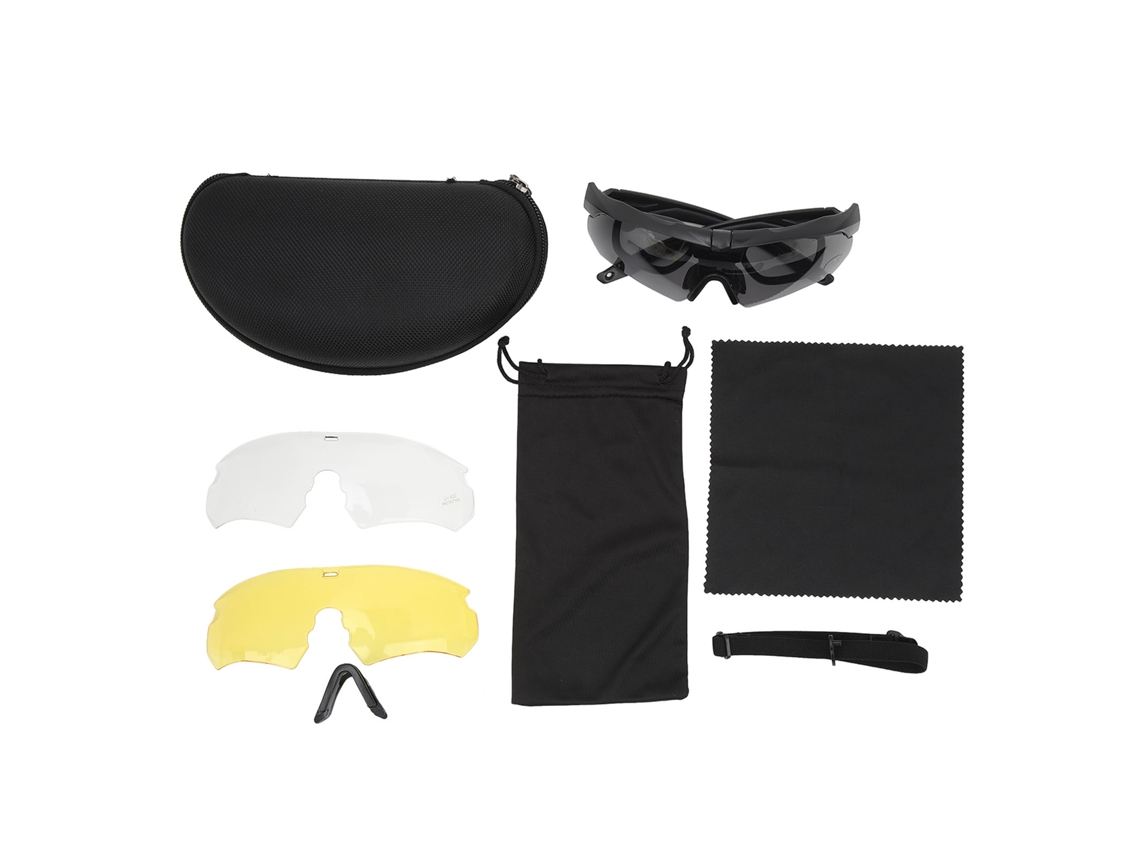 Gafas De Protección Uv Para Motocicletas, Estilo Militar, Resistentes Al Viento Y Al Polvo, Ideales Para Tiro Y Escalada, Unisex, Color Negro.
