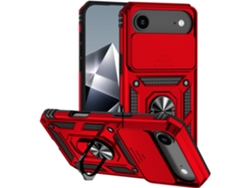 Funda magnética AEUZWR compatible con iPhone 17 Air con protector de cámara, soporte integrado y resistente a impactos (roja)
