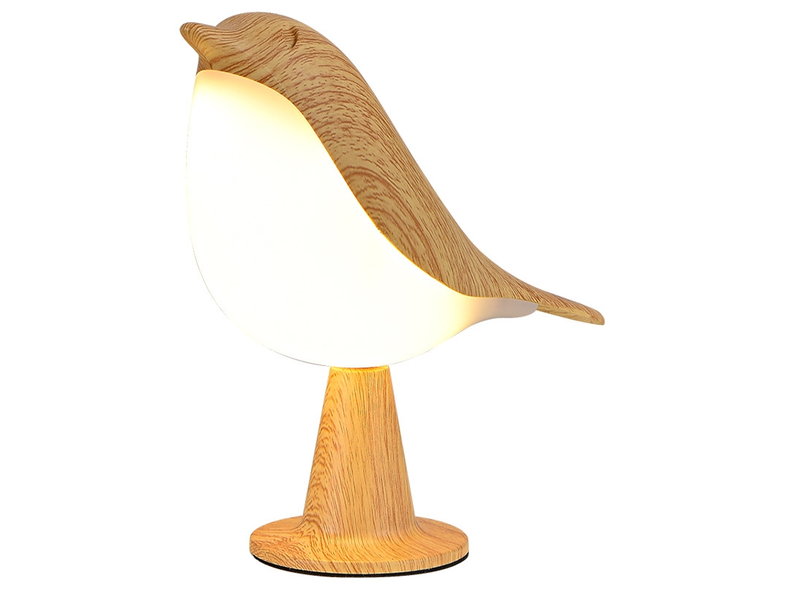 Lámpara de madera recargable con diseño de pájaro ZYBLSSBB