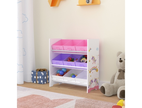 Organizador [EN.CASA] (Multicolor - Aglomerado, Tela - 59,5 x 62 x 29,5 cm)