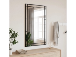 Espejo De Pared Rectangular De Hierro Negro 60x100 Cm