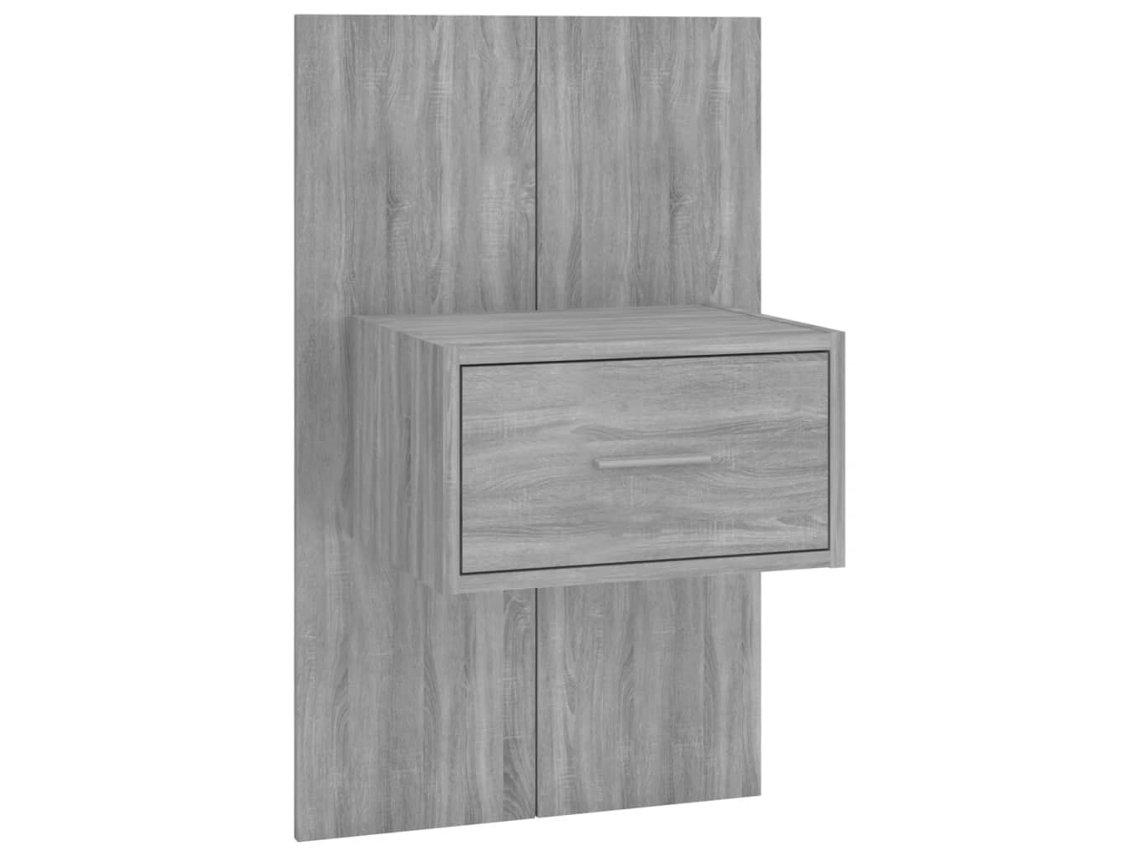 Mesita de noche de pared, gris, Sonoma MAISON EXCLUSIVE