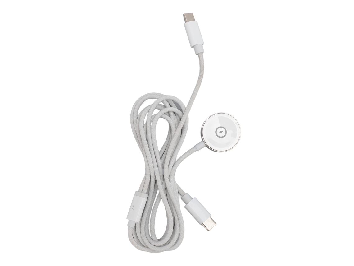 Cable De Carga Trenzado 2 En 1 Para Apple Watch Se/iphone 15 Inalámbrico Usb C