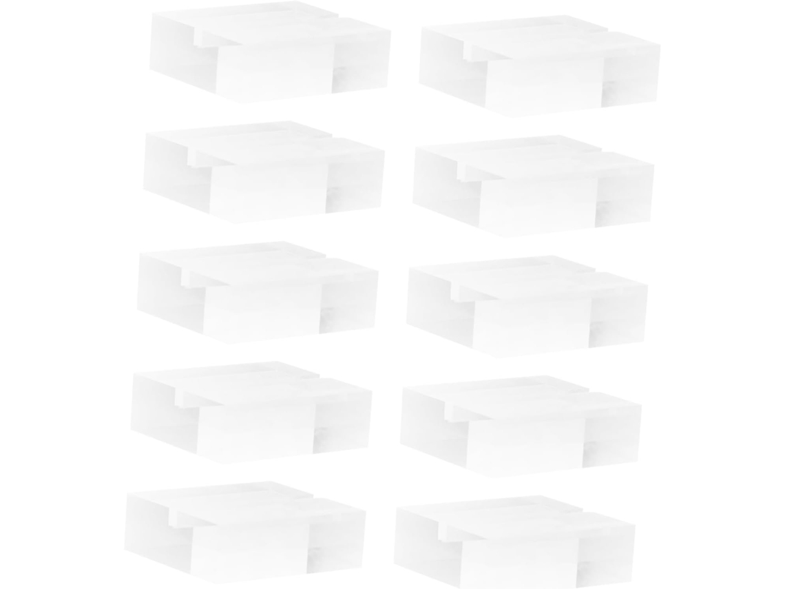 Soportes Acrílicos Para Números De Mesa (12 Unidades), Expositor De Tarjetas