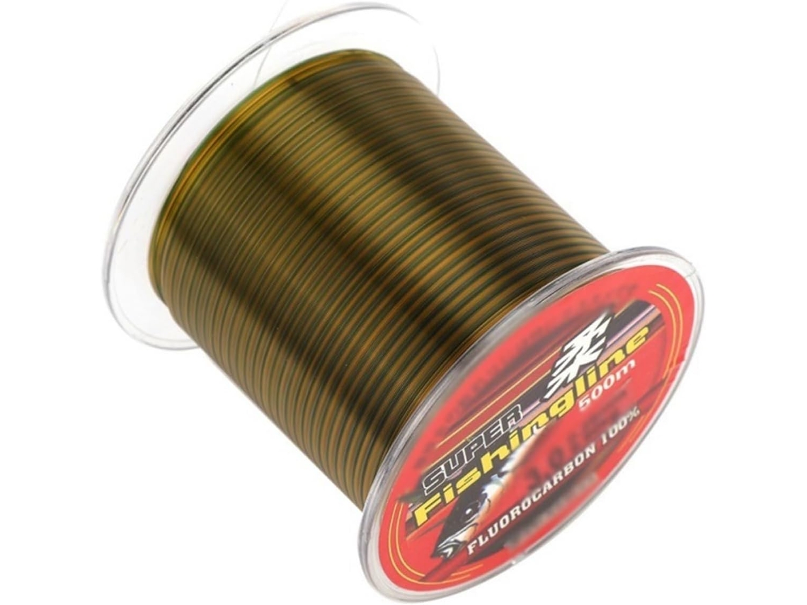 Hilo De Pesca Súper Resistente Nailon Color Té 500 M, Accesorios Para (tamaño: 1.2), M