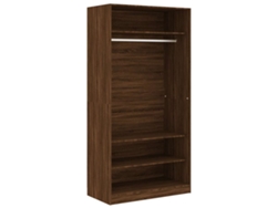 Maison Exclusive - Armario Madera Contrachapada Color Roble Marrón 100x50x200 Cm