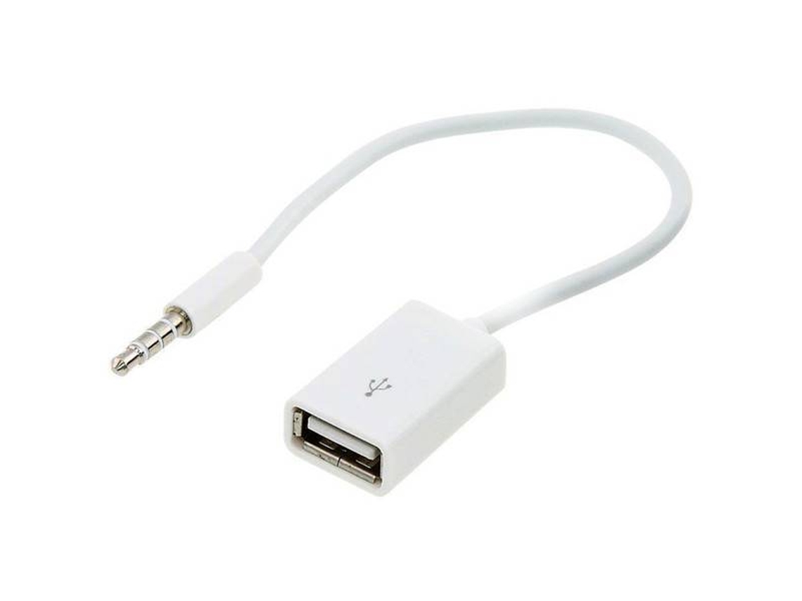Cable NORTHIX (3.5mm - USB - Blanco)
