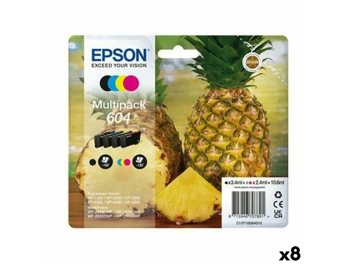 Cartucho de Tinta Original EPSON XP-2200 WF-2910DWF (Negro/Cian/Magenta/Amarillo)