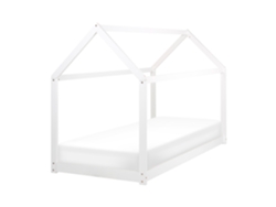 Cama con somier BELIANI Tosse de Madera de pino Blanco 98x200x140