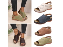 2026-sandalias Ortopédicas Cómodas Para Mujer Sursell Con Zapato Mule De Cuña Baja