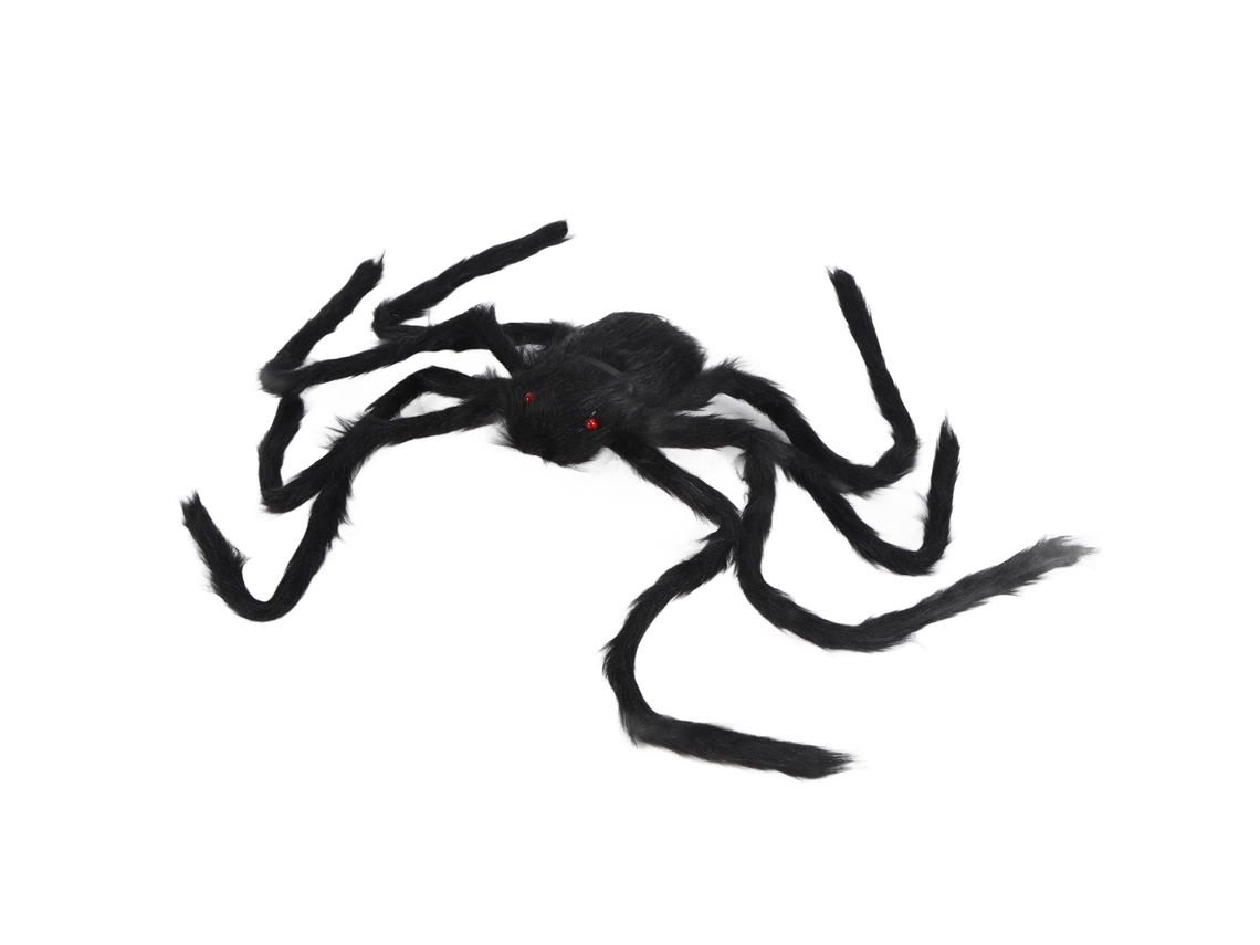 Araña Gigante Negra Decorada Para Halloween, Reutilizable, Juguete De Peluche De 90 Cm Para Uso En Interiores Y Exteriores.