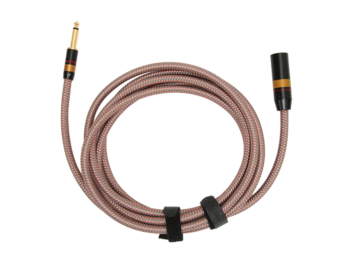 Cable De Audio De 6,35 Mm A Xlr Macho, Chapado En Oro, 3 M, Para Mezclador Y Altavoces De Estudio.