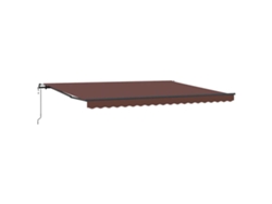 Maison Exclusive - Toldo Retráctil Automático Marrón 450x300 Cm