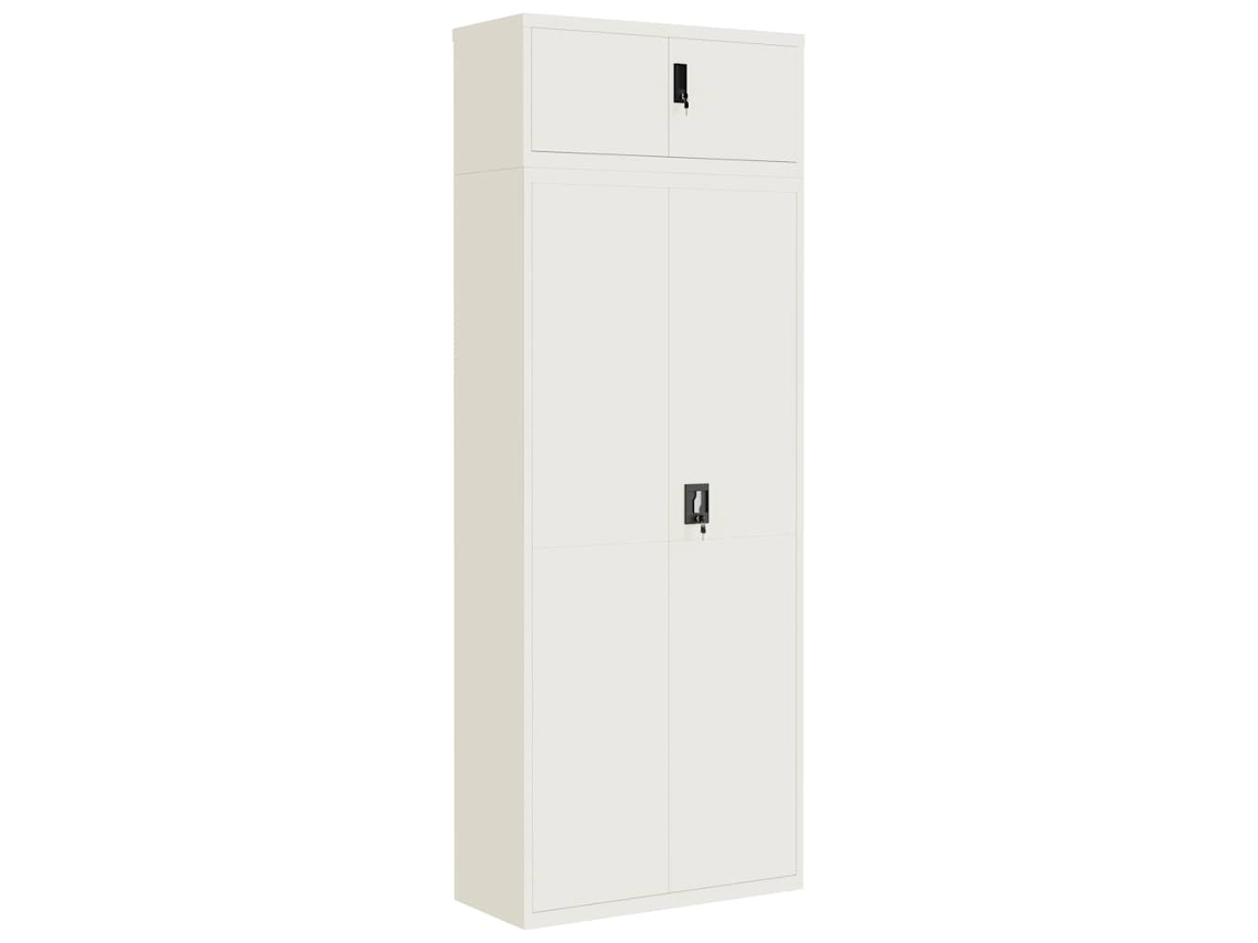 Maison Exclusive - Armario Archivador De Acero Blanco 90x40x240 Cm