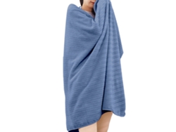 Toalla de Baño Kofihety Absorbente Baño Dormitorio Terciopelo Azul (70x140cm)