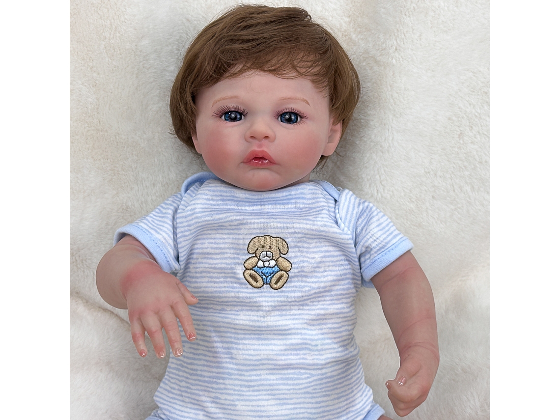 Muñeca Reborn Transfronteriza de 45 cm (18 pulgadas), Bebé de Simulación de Gran Venta para Niños