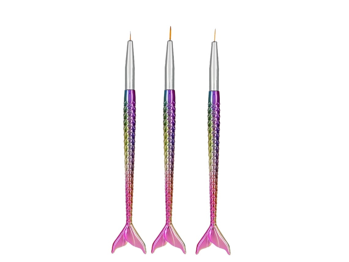 3pcs Caneta De Pintura Para Unhas Com Cabo Anti-derrubada Ferramentas De Manicure Artística De Qualidade