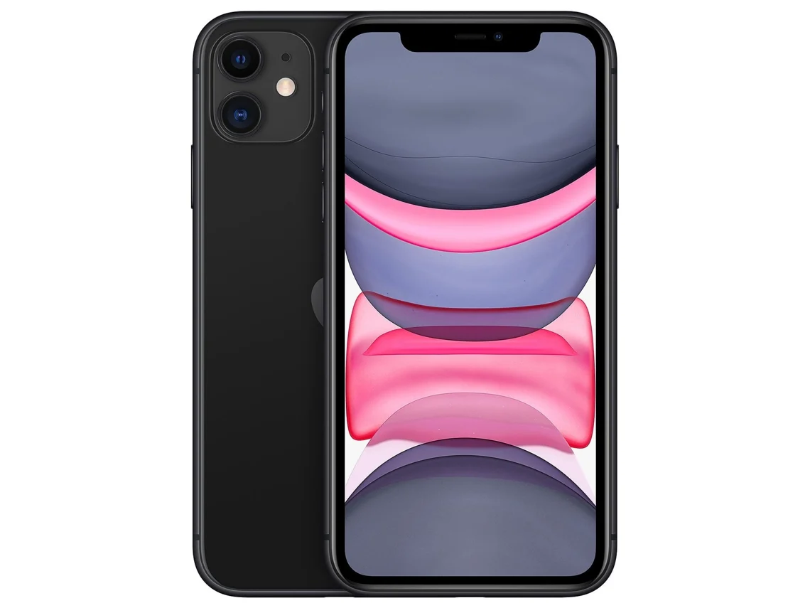iPhone 11 APPLE (Reacondicionado Como Nuevo - 64 GB - Negro)