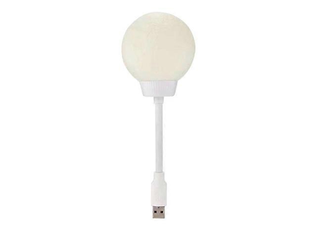 Luz nocturna con forma de luna, conexión USB, luz nocturna giratoria multiusos con control por voz para el hogar y la cocina - Rosewell