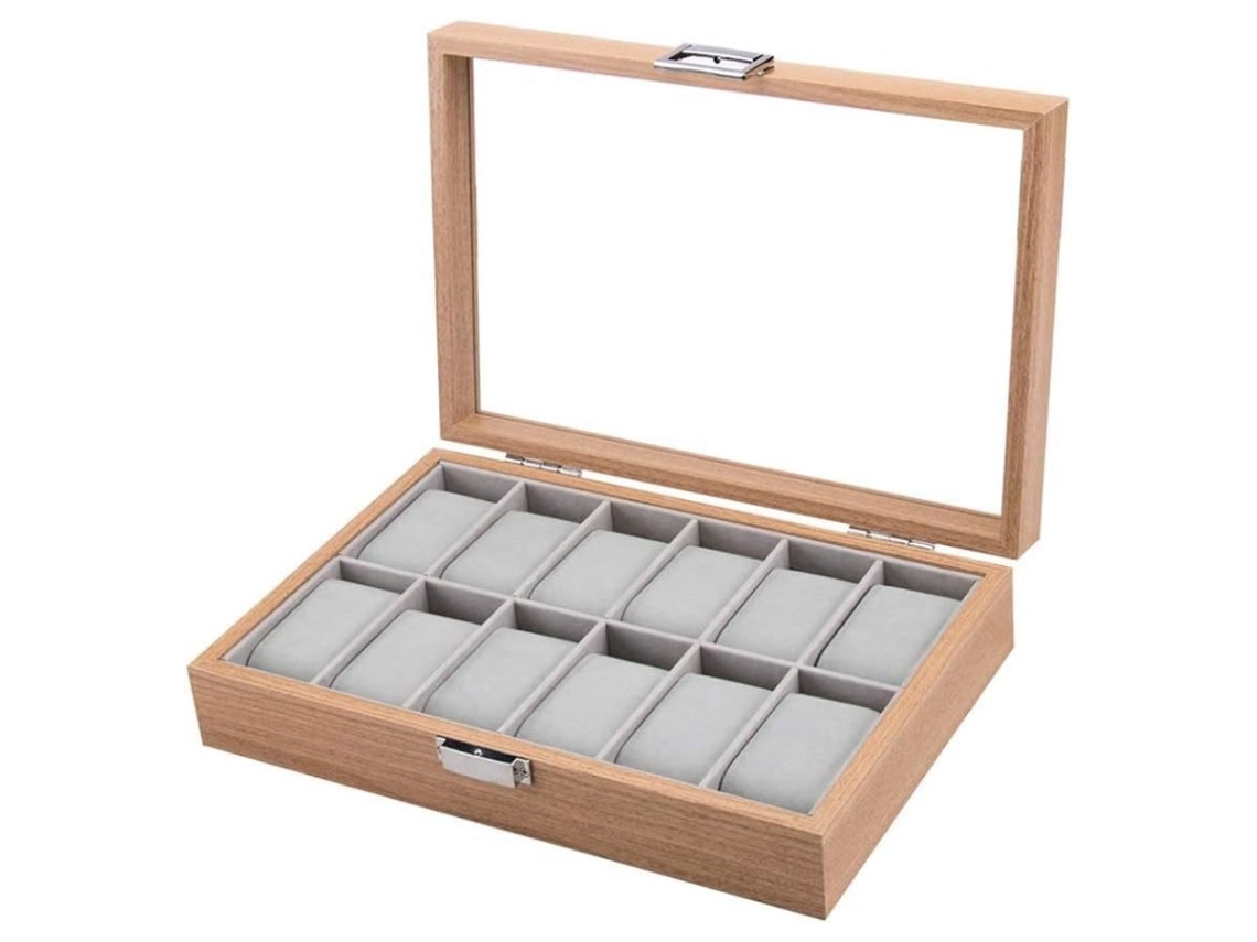Caja Marrón Con 12 Almohadillas Extraíbles, Apta Para Coleccionistas, Para Protegerla Del Polvo Y Los Golpes.