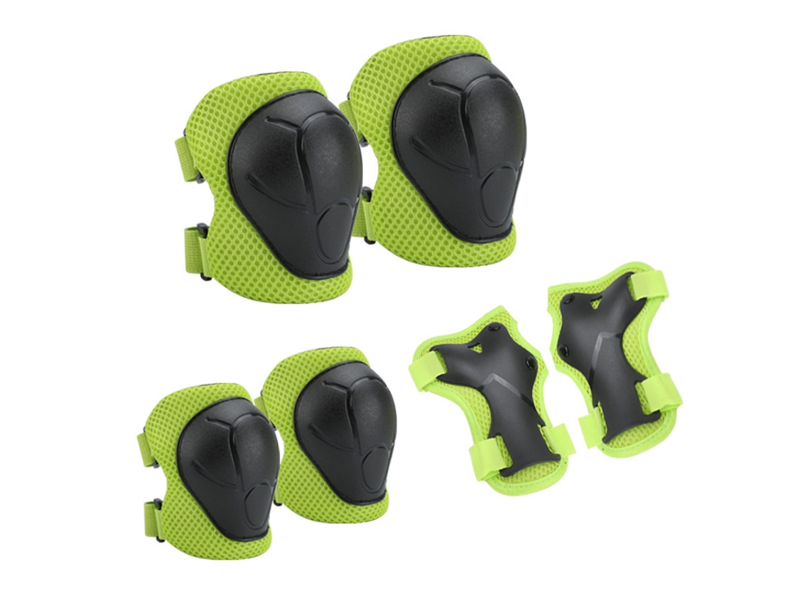 Kit de protección infantil 6 en 1, Talla: S, Verde