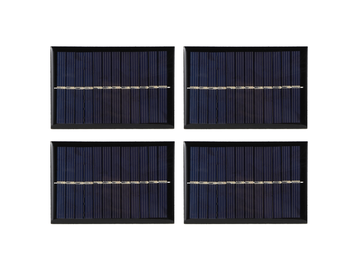 2026 Store-4pcs Panel Solar Mini 0.6w 6v Módulo Células Fotovoltaicas Cargador Batería Camping Exterior Diy
