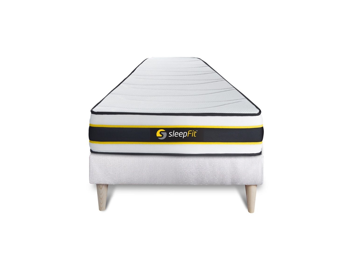 Canapé de Matrimonio Flexy Altura SLEEPFIT Espuma con memoria Blanco (90x200)