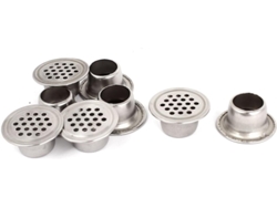 Rejillas De Ventilación Redondas De Acero Inoxidable De 15 Mm, De Para Puertas
