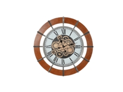 Reloj Pared Pino Metal Natural 86x9,5x86cm