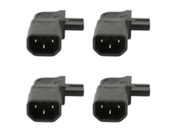 Adaptador de corriente C14 a C7 con ángulo de 90 grados