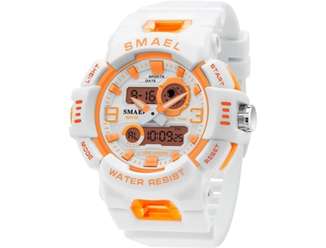 VEANXIN Relojes digitales LED Reloj de pulsera impermeable para mujer hasta 50 m-Naranja