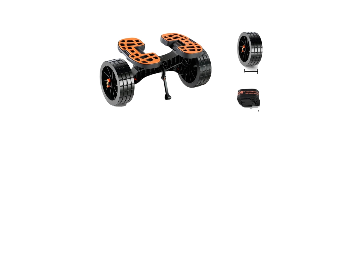 Carrito para kayak, capacidad de 320 lb, soportes ajustables, neumáticos de PU sólido, OEM de 320 lb
