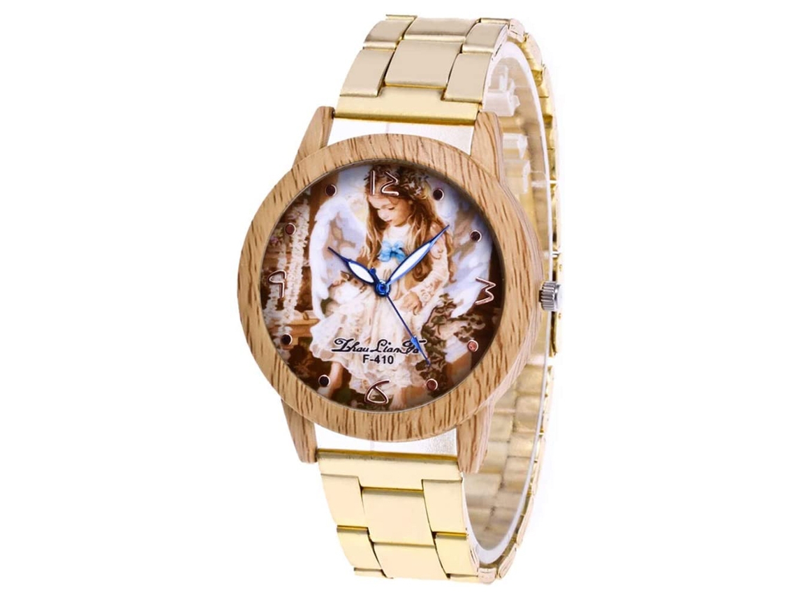 Elegante Reloj De Pulsera Para Mujer Con Pantalla Analógica Y Correa De Pu Negra Con Textura De Cocodrilo.