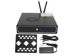 Mini PC 2.4G 5G Wifi DDR4 Interfaz Gigabit HD VGA, 8G 256G, Enchufe Europeo Dorado