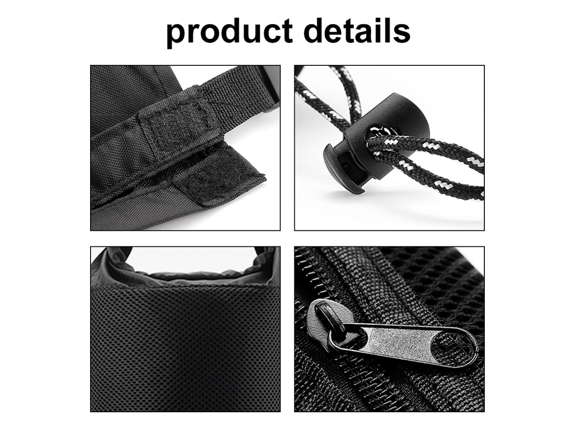 Bolsa De Almacenamiento De Malla De Nailon Con Cordón Para Viajes, Camping, Para Organizar El Teléfono Móvil, Las Gafas Y Los Auriculares.