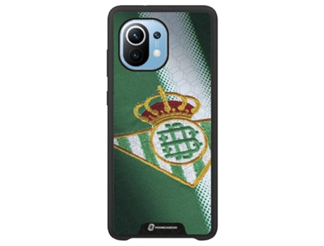 Funda Móvil Global Oficial Real Betis Fc para Xiaomi Mi 11 Global PHONECASES3D Piel Sintética Negro