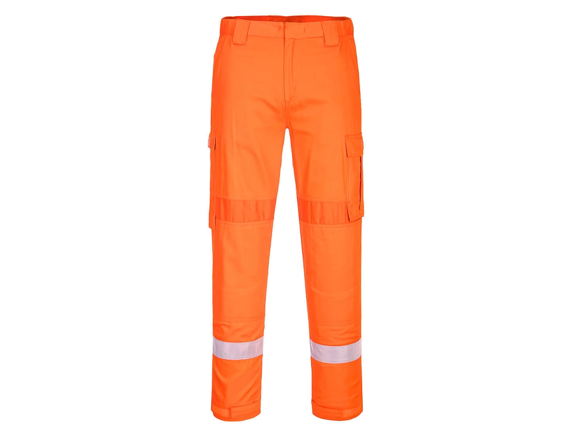 Pantalón Ligero Bizflame Plus Para Trabajo Seguro Naranja / S