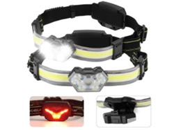 Faro LED portátil Yunzii GY27 (2 unidades, 600 lúmenes, retroiluminación roja y negra)