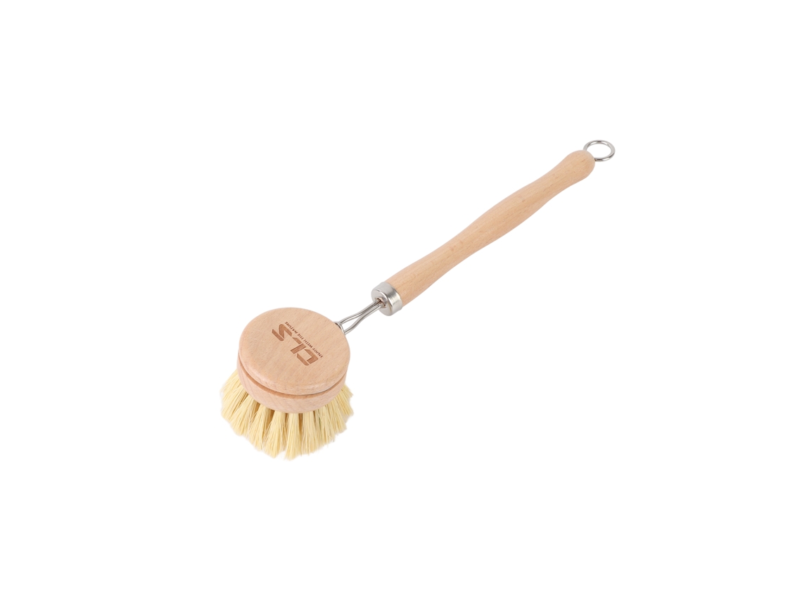 Cepillo para limpiar sartenes con cerdas de sisal