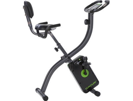 Tunturi Cardio Fit b25 xbike bicicleta estatica fija plegable con computadora de entrenamiento medidor pulso y respaldo negra 117 101 53