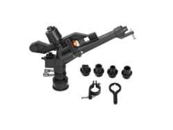 Aspersor De Riego De Impacto Ajustable G 1-1/2 Abs Con Brazo Oscilante Para Jardín Y Césped