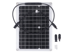 Kit De Panel Solar Flexible Pequeño De 18 V Y 15 W Para Cargar Baterías, Cámaras, Cercas Para Gallinas, Barcos Y Sistemas Fuera De La Red.