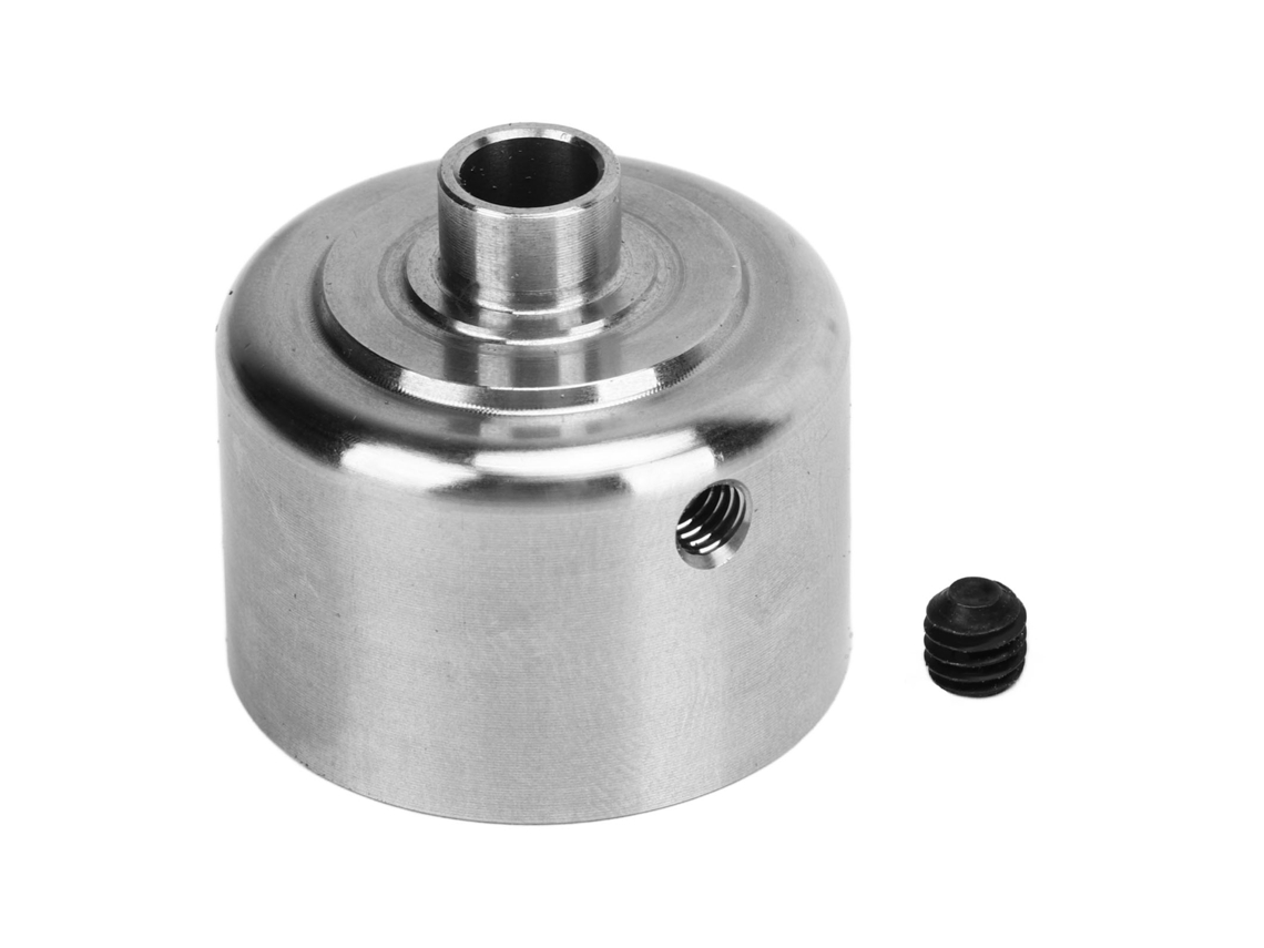 Caja Diferencial De Acero Inoxidable Plata Para Rc Car Tekno Rc Mt410 Et48.3 410.3 Reemplazo De Caja Diferencial Central
