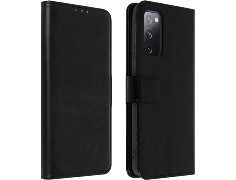Funda Samsung Galaxy S20 FE AVIZAR Vintage Tarjetero Negro