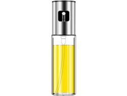 Pulverizador de cristal de acero inoxidable, apto para pulverizar aceite de oliva y vinagre.