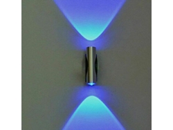 Aplique Led De Pared De Doble Cabezal Para Decoración Del Hogar, Barreiro, Pared/techo, Azul