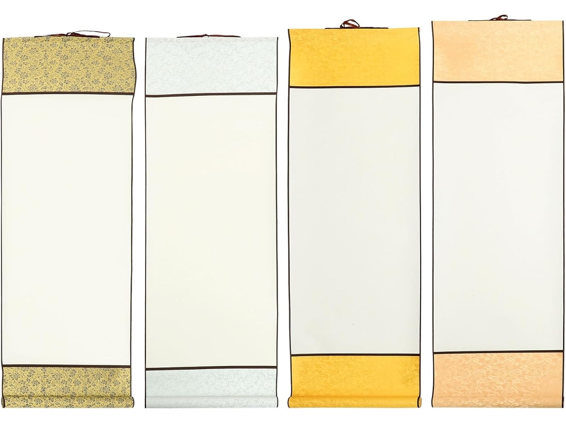 Rollo De Papel Para Caligrafía China En Blanco Para Colgar, 4 Piezas, 32
