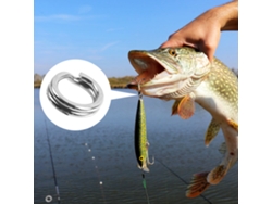Danu26-200 Anillos Separables De Acero Inoxidable 5 Tamaños Con Alicates Para Pesca Anzuelos Conectores Accesorios De Pesca