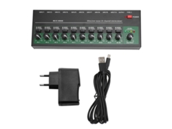 Mezclador De Audio De 10 Canales Con Control De Volumen Independiente, Estéreo De Bajo Ruido, Enchufe Europeo.
