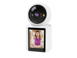 Cámara de seguridad Wi-Fi Sanda SD 4850 con visión nocturna, audio bidireccional, detección de movimiento y pantalla LED blanca